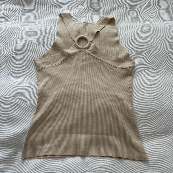 Tan Ribbed Top - Picture 1 of 4